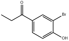 1-(3-Bromo-4-hydroxyphenyl)propan-1-one 구조식 이미지