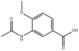 3-(Acetylamino)-4-methoxybenzoic acid 구조식 이미지