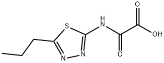 Oxo[(5-propyl-1,3,4-thiadiazol-2-yl)amino]acetic acid 구조식 이미지