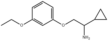 [1-Cyclopropyl-2-(3-ethoxyphenoxy)ethyl]amine 구조식 이미지