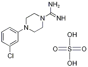 4-(3-Chlorophenyl)piperazine-1-carboximidamide sulfate Structure