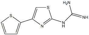 N-[4-(2-Thienyl)-1,3-thiazol-2-yl]guanidine Structure