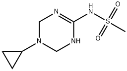 N-(5-Cyclopropyl-1,4,5,6-tetrahydro-1,3,5-triazin-2-yl)methanesulfonamide Structure