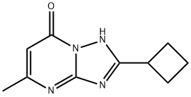 2-Cyclobutyl-5-methyl[1,2,4]triazolo-[1,5-a]pyrimidin-7(4H)-one Structure