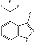 3-Chloro-4-(trifluoromethyl)-1H-indazole 구조식 이미지