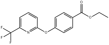 Ethyl 4-{[6-(trifluoromethyl)-pyridin-2-yl]oxy}benzoate Structure