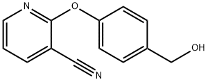 2-[4-(Hydroxymethyl)phenoxy]nicotinonitrile Structure