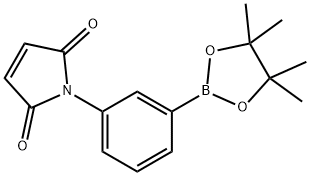 1-(3-(4,4,5,5-Tetramethyl-1,3,2-dioxaborolan-2-yl)phenyl)-1H-pyrrole-2,5-dione 구조식 이미지