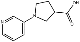 1-PYRIDIN-3-YLPYRROLIDINE-3-CARBOXYLICACID Structure