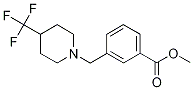 Methyl 3-{[4-(trifluoromethyl)piperidin-1-yl]methyl}benzoate 구조식 이미지