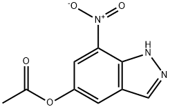 7-Nitro-1H-indazol-5-ylacetate Structure