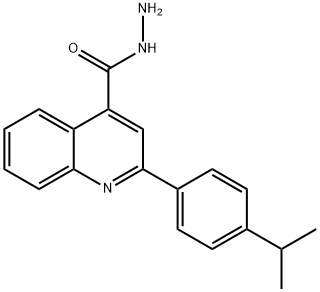 2-(4-ISOPROPYLPHENYL)QUINOLINE-4-CARBOHYDRAZIDE 구조식 이미지