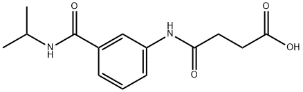 4-{3-[(ISOPROPYLAMINO)CARBONYL]ANILINO}-4-OXOBUTANOIC ACID Structure