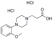 3-[4-(2-METHOXY-PHENYL)-PIPERAZIN-1-YL]-PROPIONIC ACID DIHYDROCHLORIDE 구조식 이미지