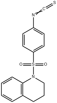 1-[(4-ISOTHIOCYANATOPHENYL)SULFONYL]-1,2,3,4-TETRAHYDROQUINOLINE 구조식 이미지