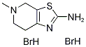 5-METHYL-4,5,6,7-TETRAHYDRO-THIAZOLO[5,4-C]-PYRIDIN-2-YLAMINE DIHYDROBROMIDE Structure