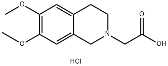 (6,7-DIMETHOXY-3,4-DIHYDRO-1H-ISOQUINOLIN-2-YL)-ACETIC ACID HYDROCHLORIDE Structure