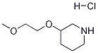 3-(2-METHOXYETHOXY)PIPERIDINE HYDROCHLORIDE 구조식 이미지