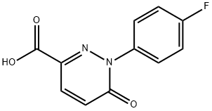 1-(4-fluorophenyl)-6-oxo-1,6-dihydropyridazine-3-carboxylic acid 구조식 이미지