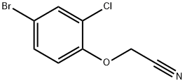 2-(4-브로모-2-클로로페녹시)아세토니트릴 구조식 이미지