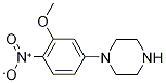 1-(3-methoxy-4-nitrophenyl)piperazine 구조식 이미지