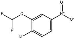 1-chloro-2-(difluoromethoxy)-4-nitrobenzene 구조식 이미지