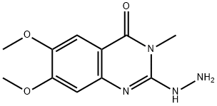 2-Hydrazino-6,7-dimethoxy-3-methylquinazolin-4(3H)-one Structure