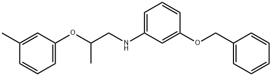 3-(Benzyloxy)-N-[2-(3-methylphenoxy)propyl]aniline Structure