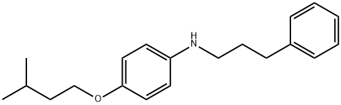 4-(Isopentyloxy)-N-(3-phenylpropyl)aniline Structure