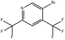 5-Bromo-2,4-bis(trifluoromethyl)pyridine 구조식 이미지