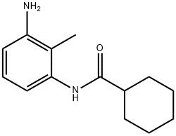 N-(3-Amino-2-methylphenyl)cyclohexanecarboxamide 구조식 이미지