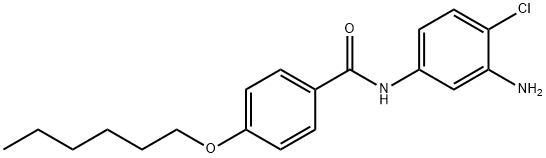 N-(3-Amino-4-chlorophenyl)-4-(hexyloxy)benzamide 구조식 이미지