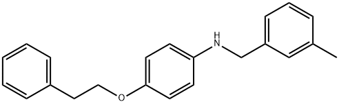 N-(3-Methylbenzyl)-4-(phenethyloxy)aniline Structure