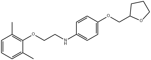 N-[2-(2,6-Dimethylphenoxy)ethyl]-4-(tetrahydro-2-furanylmethoxy)aniline Structure