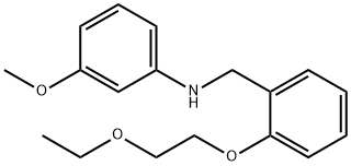 N-[2-(2-Ethoxyethoxy)benzyl]-3-methoxyaniline Structure