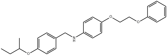 N-[4-(sec-Butoxy)benzyl]-4-(2-phenoxyethoxy)-aniline 구조식 이미지