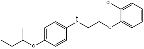 N-[4-(sec-Butoxy)phenyl]-N-[2-(2-chlorophenoxy)-ethyl]amine 구조식 이미지