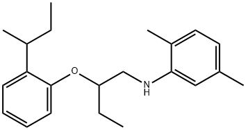 N-{2-[2-(sec-Butyl)phenoxy]butyl}-2,5-dimethylaniline Structure