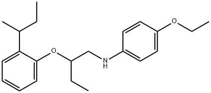 N-{2-[2-(sec-Butyl)phenoxy]butyl}-4-ethoxyaniline 구조식 이미지