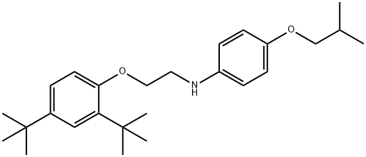 N-{2-[2,4-Di(tert-butyl)phenoxy]ethyl}-4-isobutoxyaniline Structure