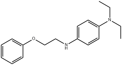 N1,N1-diethyl-N4-(2-phenoxyethyl)-1,4-benzenediamine 구조식 이미지