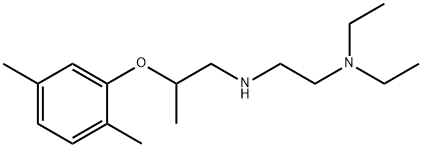 N1-[2-(2,5-dimethylphenoxy)propyl]-N2,N2-diethyl-1,2-ethanediamine Structure