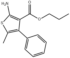 Propyl 2-amino-5-methyl-4-phenylthiophene-3-carboxylate Structure