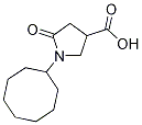 1-cyclooctyl-5-oxopyrrolidine-3-carboxylic acid Structure