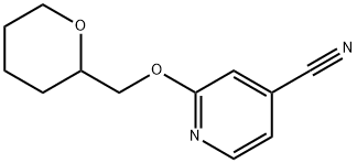 2-(tetrahydro-2H-pyran-2-ylmethoxy)isonicotinonitrile Structure