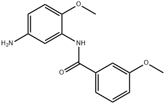 N-(5-amino-2-methoxyphenyl)-3-methoxybenzamide 구조식 이미지