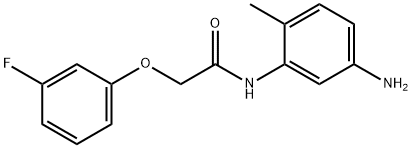 N-(5-amino-2-methylphenyl)-2-(3-fluorophenoxy)acetamide 구조식 이미지