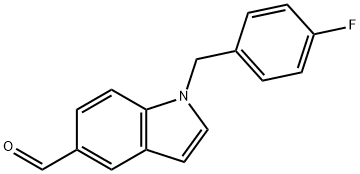 1-(4-fluorobenzyl)-1H-indole-5-carbaldehyde 구조식 이미지