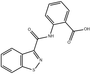 2-[(1,2-benzisothiazol-3-ylcarbonyl)amino]benzoic acid Structure