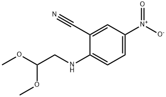 2-[(2,2-dimethoxyethyl)amino]-5-nitrobenzonitrile Structure